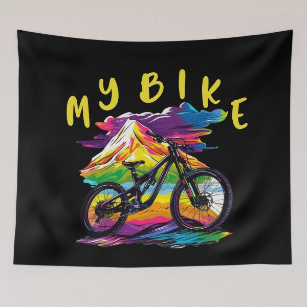 Item preview, mountain biker - MTB designed and sold by FlowersColorful.