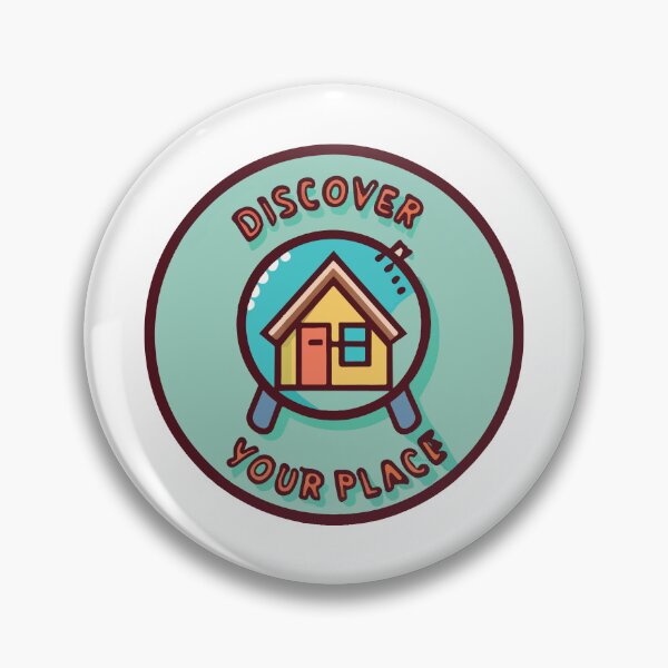 Item preview, Discover Your Place - Line Art House Magnifying Glass Design designed and sold by NiftyWrx.