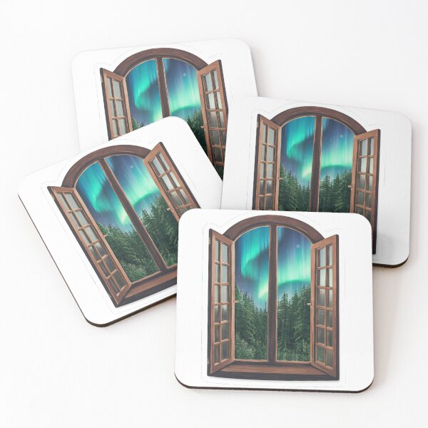 Item preview, Windows Showing Northern Ligths designed and sold by mrprosayf.