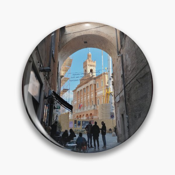 Item preview, View of Foligno's Main Square with Town Hall through an Arch designed and sold by EpicVistas.