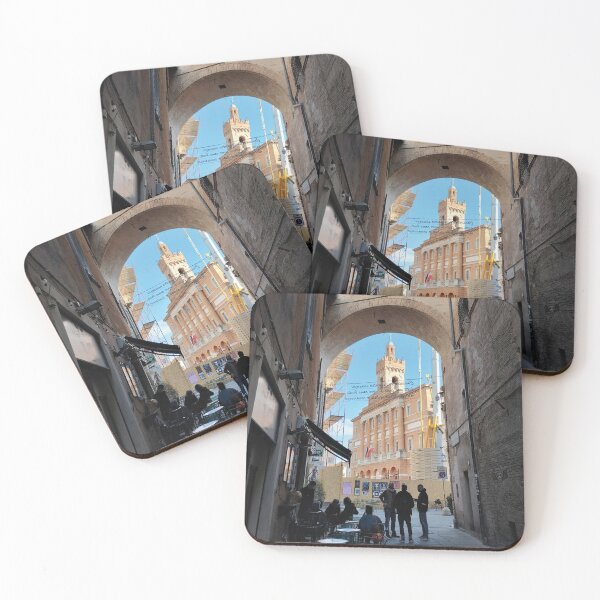 Item preview, View of Foligno's Main Square with Town Hall through an Arch designed and sold by EpicVistas.