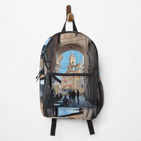 Item preview, View of Foligno's Main Square with Town Hall through an Arch designed and sold by EpicVistas.
