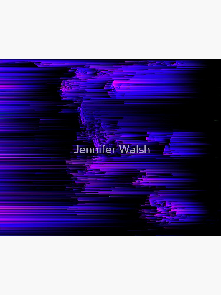 Ultraviolet Light Speed - Abstract Glitch Pixel Art by InsertTitleHere