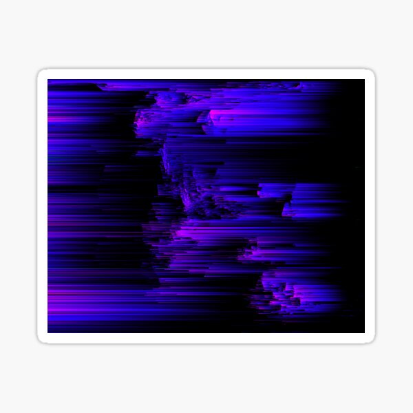 Item preview, Ultraviolet Light Speed - Abstract Glitch Pixel Art designed and sold by Jennifer Walsh Design.