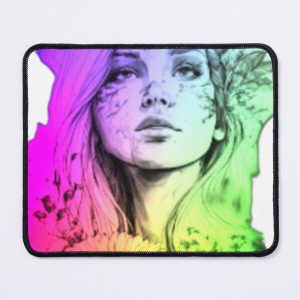Item preview, Color Harmony: Vibrant Painting of Girl with Flowers designed and sold by Sweety9.