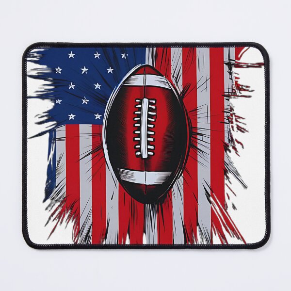 Item preview, Vintage American Flag Football T-Shirt: Patriotic Distressed Design designed and sold by BoughtTheTShirt.