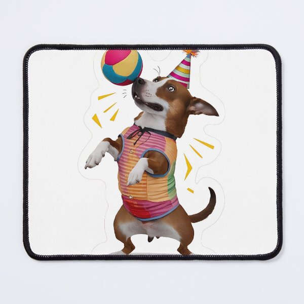 Item preview, Strange act for a dog-Dog playing with ball-Talented dog designed and sold by Wing4e.