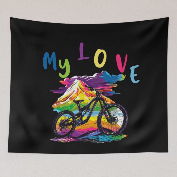 Item preview, mountain biker - MTB designed and sold by FlowersColorful.