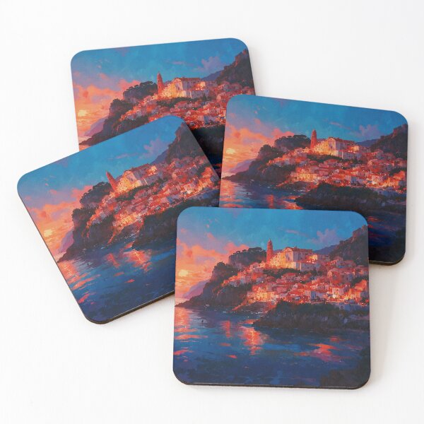 Item preview, The Amalfi Coast, Italy - Cliffside villages overlooking the azure waters of the Mediterranean Sea designed and sold by Serene Scapez.