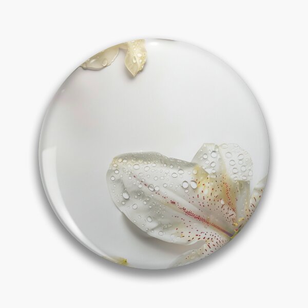 Item preview, An isolated shot of a single floral bloom with dew drops designed and sold by sample325.