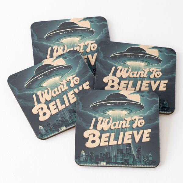 Item preview, UFO Believer Cosmic Encounter I Want to Believe designed and sold by Quirky Shirts.