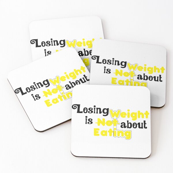 Item preview, Losing weight is Not about eating. Funny Quote designed and sold by INFIDESIGN.