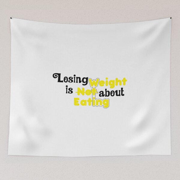 Item preview, Losing weight is Not about eating. Funny Quote designed and sold by INFIDESIGN.