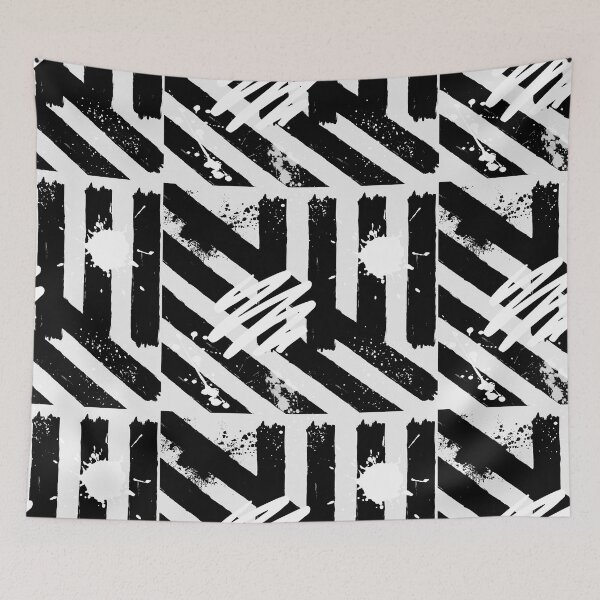 Item preview, Slants and Stripes - Black and White designed and sold by TCBerry82.