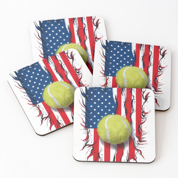 Item preview, Vintage American Flag Tennis Ball T-Shirt: Patriotic Distressed Design designed and sold by BoughtTheTShirt.