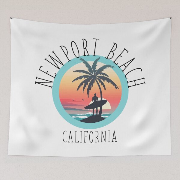 Item preview, Newport Beach - California (with Black Lettering) designed and sold by VelvetRoom.