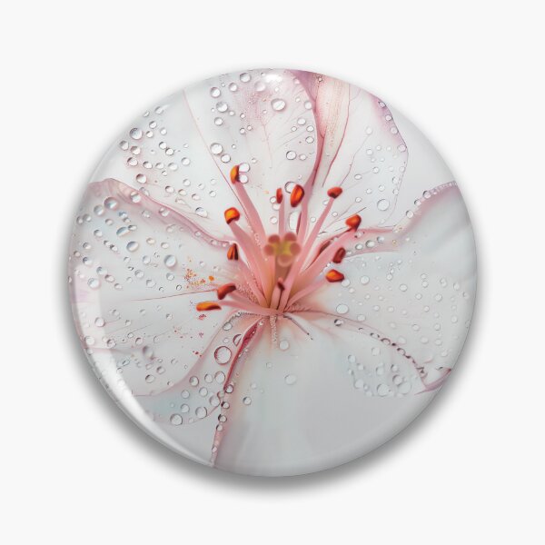 Item preview, An isolated shot of a single floral bloom with dew drops designed and sold by sample325.