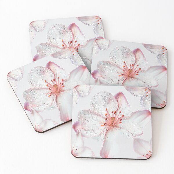 Item preview, An isolated shot of a single floral bloom with dew drops designed and sold by sample325.