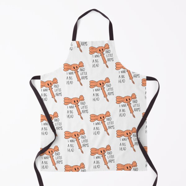 Item preview, Orange Axolotl I have a big head and little arms by Zeesdesign on Redbubble designed and sold by ZEESDESIGN.