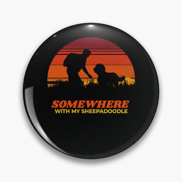 Item preview, Somewhere With My Sheepadoodle Vintage Dog Gift  designed and sold by Guarddogdrive.