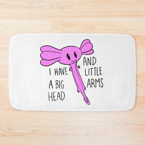Item preview, Pink Axolotl I have a big head and little arms by Zeesdesign on Redbubble designed and sold by ZEESDESIGN.