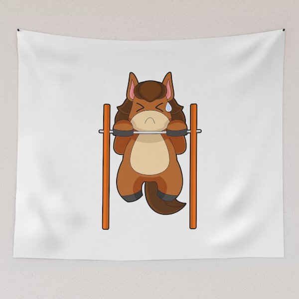 Item preview, Horse Bodybuilder Pull ups Bodybuilding designed and sold by Snabdesign84.