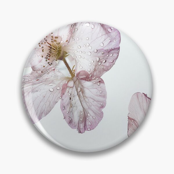 Item preview, An isolated shot of a single floral bloom with dew drops designed and sold by sample325.