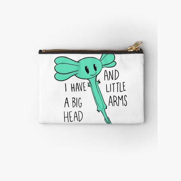 Item preview, Teal Green Axolotl I have a big head and little arms by Zeesdesign on Redbubble designed and sold by ZEESDESIGN.