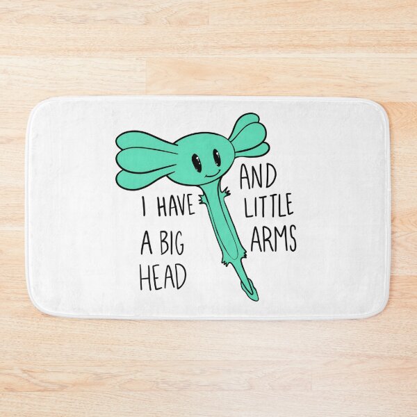 Item preview, Teal Green Axolotl I have a big head and little arms by Zeesdesign on Redbubble designed and sold by ZEESDESIGN.