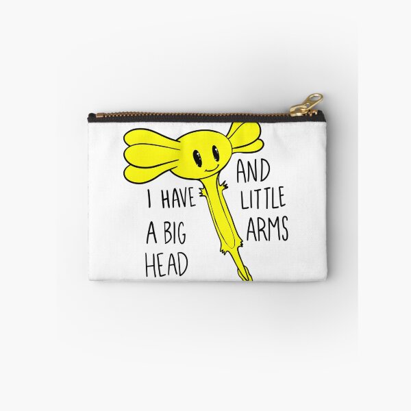 Item preview, Yellow Axolotl I have a big head and little arms by Zeesdesign on Redbubble designed and sold by ZEESDESIGN.