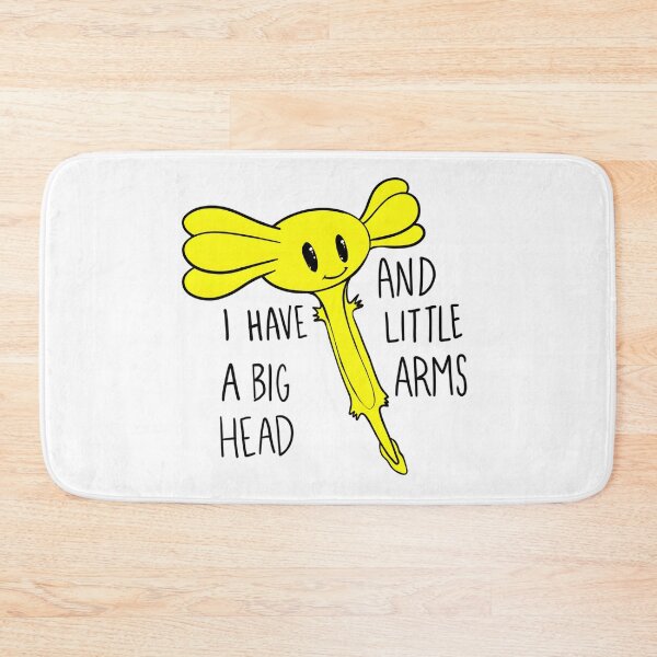 Item preview, Yellow Axolotl I have a big head and little arms by Zeesdesign on Redbubble designed and sold by ZEESDESIGN.