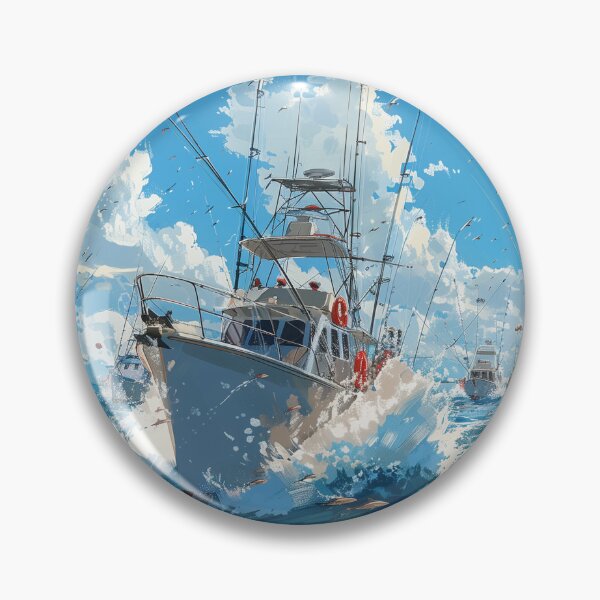 Item preview, Busy Fishing Fleet in Choppy Seas designed and sold by palmyst.