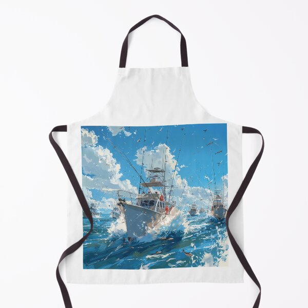 Item preview, Busy Fishing Fleet in Choppy Seas designed and sold by palmyst.