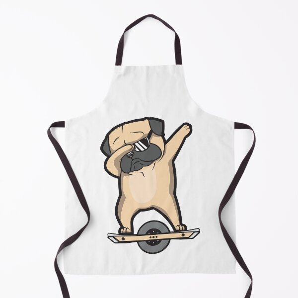 Item preview, funny pug dog ride a onewheel designed and sold by nubiguru.