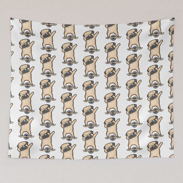 Item preview, funny pug dog ride a onewheel designed and sold by nubiguru.