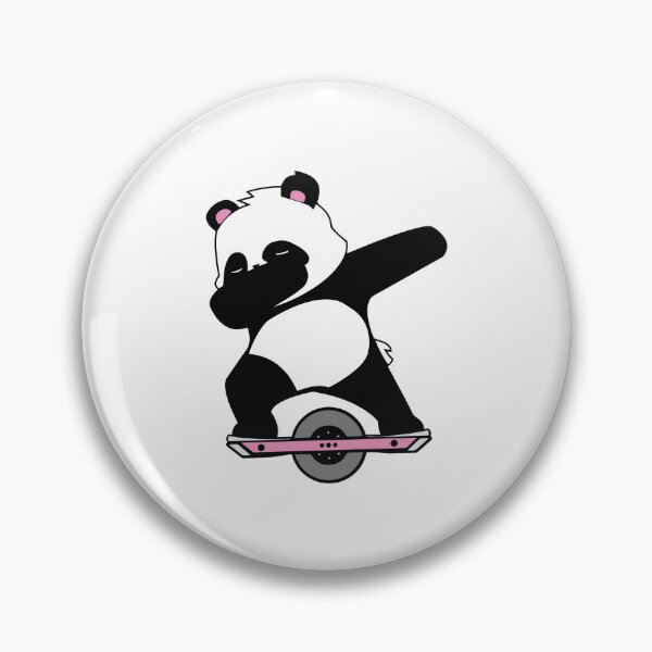 Item preview, cute panda riding a onewheel designed and sold by nubiguru.