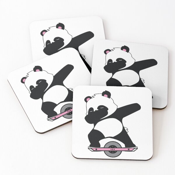 Item preview, cute panda riding a onewheel designed and sold by nubiguru.