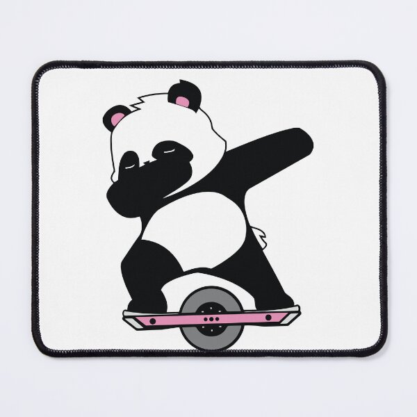 Item preview, cute panda riding a onewheel designed and sold by nubiguru.