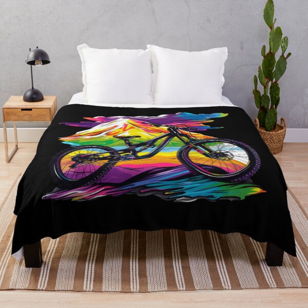 Item preview, mountain biker - MTB designed and sold by FlowersColorful.