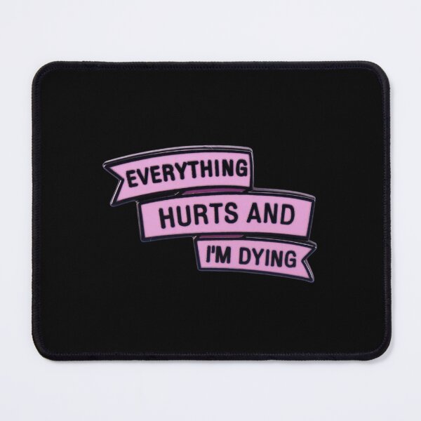 Item preview, Everything Hurts - Funny Ribbon designed and sold by PinsandCharms.