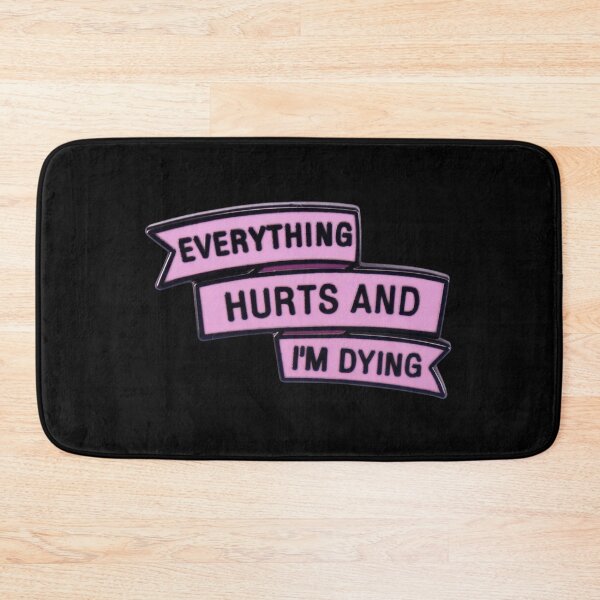 Item preview, Everything Hurts - Funny Ribbon designed and sold by PinsandCharms.