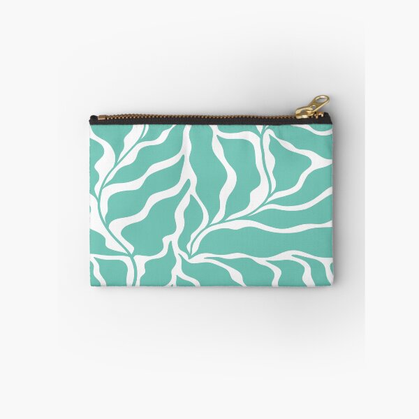 Item preview, cyan floral abstract elements botanical composition designed and sold by nyhhhh.