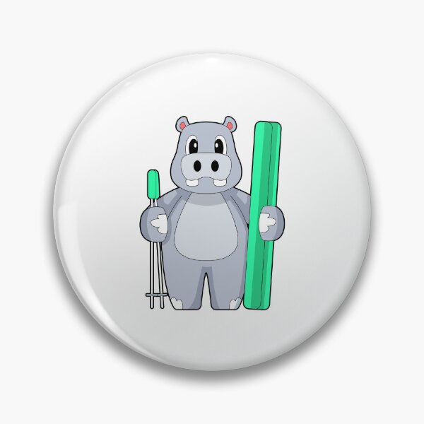 Item preview, Hippo Skier Ski Winter sports designed and sold by Snabdesign84.