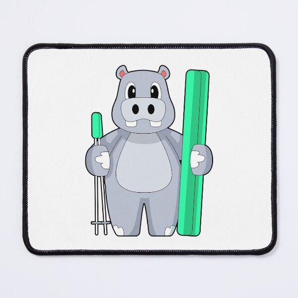 Item preview, Hippo Skier Ski Winter sports designed and sold by Snabdesign84.