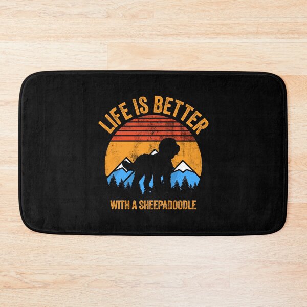 Item preview, Life Is Better With A Sheepadoodle Vintage Distressed Dog Gift  designed and sold by Guarddogdrive.
