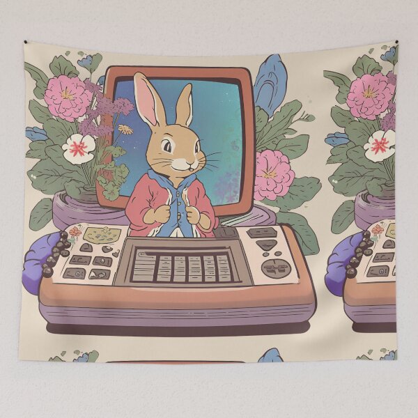 Item preview, Vintage Flemish Giant Rabbit Bunny is My Pet Bunny Mom and Video Gaming Lover  designed and sold by wigobun.