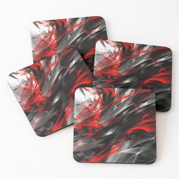 Item preview, Fiery Abstract in Red and Black designed and sold by palmyst.