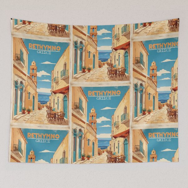 Item preview, Rethymno Greece Vintage Travel Tourism  designed and sold by TravelersGems.