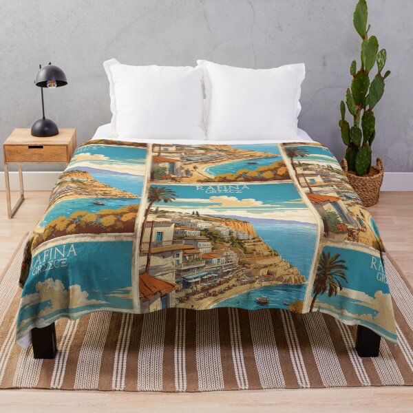 Item preview, Rafina Greece Vintage Travel Tourism designed and sold by TravelersGems.
