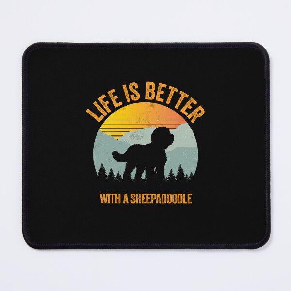 Item preview, Life Is Better With A Sheepadoodle Vintage Summer Dog Gift  designed and sold by Guarddogdrive.